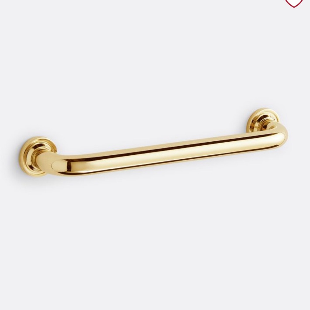 Rejuvenation Ansel 6” Drawer Pull Unlacquered Brass